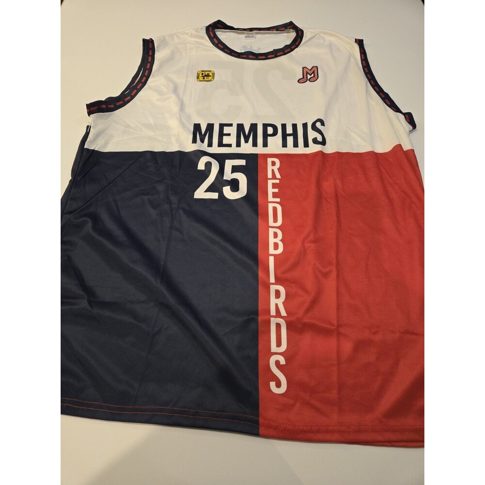 Memphis Redbirds Promotional Basketball Jersey Unisex XL Red/Blue MiLB Baseball